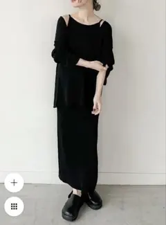 【selectmoca】アメリカンスリーブロングニットワンピースbySONのサムネイル
