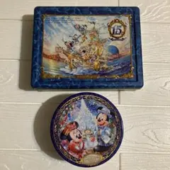 東京ディズニーシー　15th お菓子空缶 2個　2016クリスマス