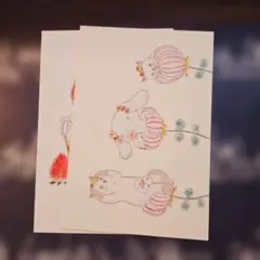 トコロコムギ×サンリオキャラクターズ　⑤　二枚セット