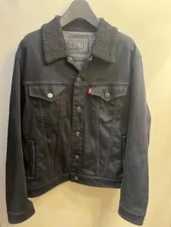 EDWIN WILDFIRE ボアデニムジャケット　ブラック　L