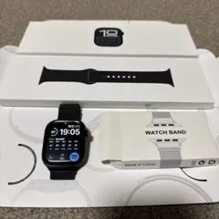 超美品 Apple Watch 10 46mm黒色 バンド付