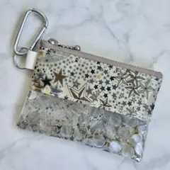 リバティ　アデラジャ　カラビナポーチ キーホルダー　カードケース　ハンドメイド