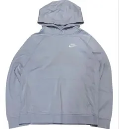 NIKE ワンポイントロゴ スウッシュ ライトブルー プルオーバー フーディー