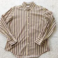 美品✨Paul Smith ポールスミス 長袖シャツ ルアー柄 M ベージュ 