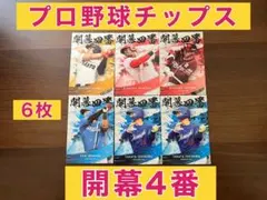 プロ野球チップス 開幕4番 6枚セット