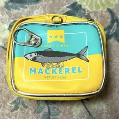 缶詰モチーフ ポーチ MACKEREL イエロー