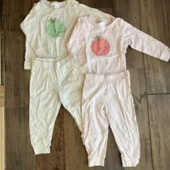 H&M 長袖パジャマ　2枚セット　双子　男女双子
