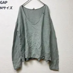 GAP ギャップ 春秋 Mサイズ Vネック長袖ニット グリーン 緑