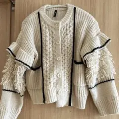 yashinoki0904 様専用アウラアイラ ループフリンジニットカーディガン