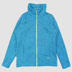 アンダーアーマー 裏起毛 ニットフリースジャケット ブルー系 Mサイズ