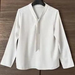 LESMUES ボウタイシフォンブラウス　AOKI