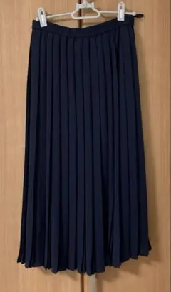 UNIQLO ネイビー プリーツスカート Lサイズ