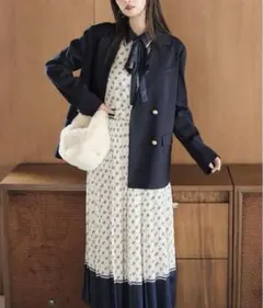 LILY BROWN リリーブラウン クラシカルパターンプリーツスカート