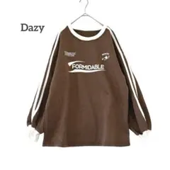 【デイジー】新品 タグ付き 裏起毛 ふんわりドロップショルダースエット 長袖