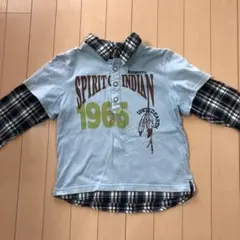 重ね着風　ロンT 130