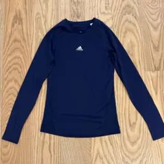 アディダス　サッカーインナーシャツ　ネイビー　160