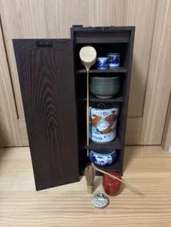 茶道具セット 木製収納箱付き