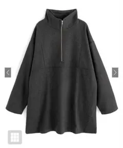 ハーフジップメランジニットソーミニワンピース[fo1862]