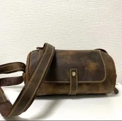 良品 2169 VASCO ショルダーバッグ 3way メイルマン レザー 茶 - メルカリ