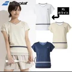 【バボラ】レディース　ピュアショートスリーブTシャツ　ホワイト　XLのサムネイル