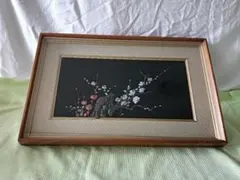 中国珍珠貝彫画 貝細工 ［大連］アート 芸術品 美術品 玉石 中国美術