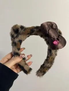 USJ カチューシャ ヒョウ柄キティ