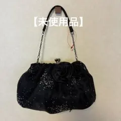 【未使用品】VIA DEMIZON DOUX パーティーバッグ ブラック