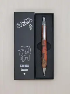 新品　こぶた工房　極上+花梨瘤　紅白　シャープペンシル0.5