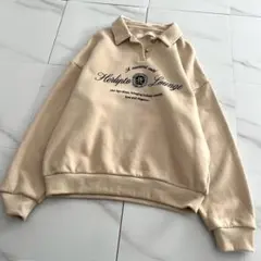 Embroidery Polo Sweatshirt herlipto - メルカリ
