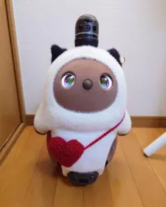 ラボット　LOVOT ハートチャーム　ハンドメイド　赤　バッグ
