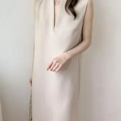 バックスリットスキッパーロングジャンパースカート ABITOKYO