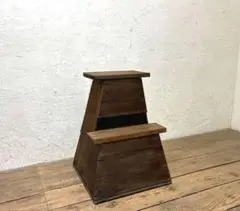 イタリア 木製 折り畳み キッチンワゴン 黒色天板 ホッパペドレッティ