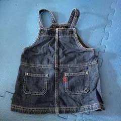 COMME CA ISM オーバーオールスカート 80