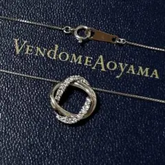 ヴァンドーム青山 ルリエフ サークル ネックレス 0.19ct