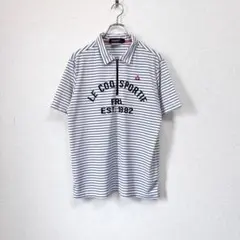 le coq sportif ルコックスポルティフ ハーフジップ 半袖シャツ M
