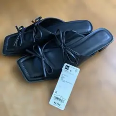 GU リボンヒールミュール ブラック XL 新品のサムネイル