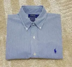✨現行品✨ほぼ未使　ラルフローレン　半袖　ボタンダウンシャツ　ポニー　QRタグ