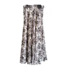 Mila Owen シフォンジョーゼットナロースカート花柄　0サイズ