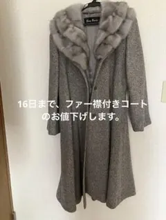 GW限定値下中　エンバ　シルバーフォックス　ロングコート GW限定値下中 エンバ シルバーフォックス ロングコート - メルカリ