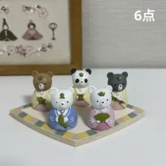 【新品】おひなさまセット♡ひな祭り　雛飾り6点　ひし形台　ナチュラルキッチン