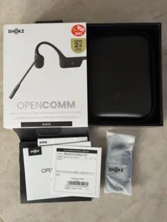 わ*ん様 SHOKZ OPENCOMM 骨伝導ワイヤレスヘッドセット ブラック