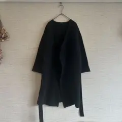 《良品》JOURNAL STANDARD☆コットンカシミヤガウンカーディガン 黒