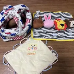 ベビー用 ヘッドガード ぬいぐるみ おもちゃ 3点セットのサムネイル