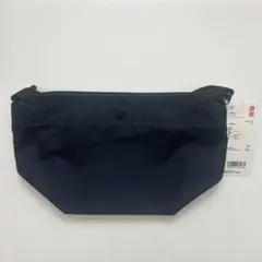 新品　UNIQLO ナイロン ミニショルダーバッグ ネイビー