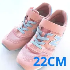 New Balance 373キッズ ジュニア ピンク/水色　22cm