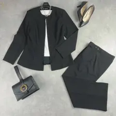 SMILE ORCHID ベルト付きパンツスーツセット ブラック M - メルカリ