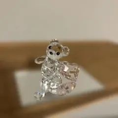 【鏡付き】SWAROVSKIスワロフスキークリスベアハート　ウィズユー　ハートのサムネイル