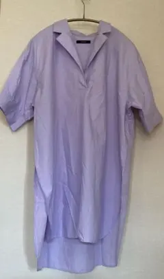 JOURNAL STANDARD 綿 スキッパー チュニックシャツ　パープル