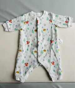 ユニクロ　長袖キルトカバーオール・ロンパース60