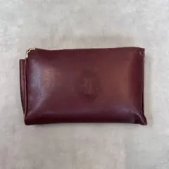 Cartier (カルティエ)マストラインレザーメイクポーチ 小物入れ - メルカリ